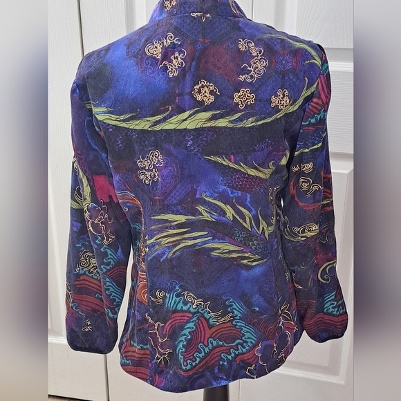 Chico's 100% Silk Kimono/Jacket     Size 1 - Picture 7 of 11